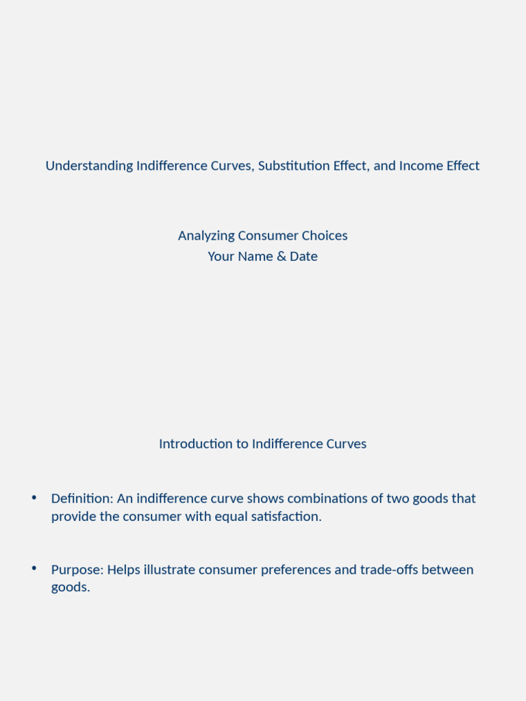 Enhanced Indifference Curves Presentation | PDF | Economic Theories ...