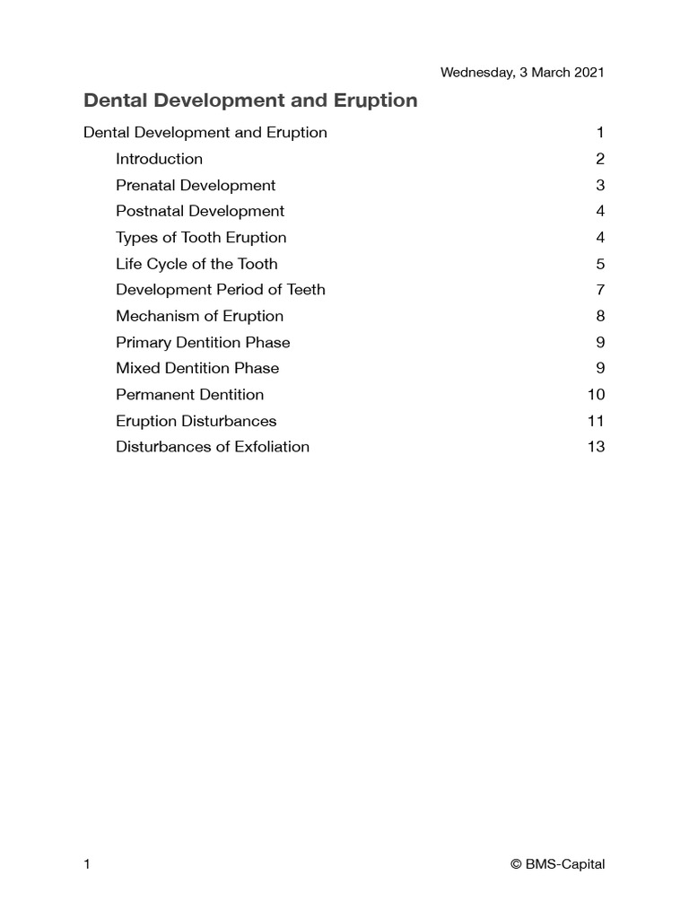 Paediatric Dentistry I.8 | PDF | Human Tooth | Dental Anatomy