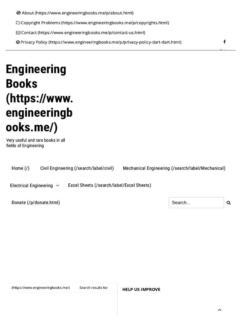 Engineering books search results for drain pdf physical sciences