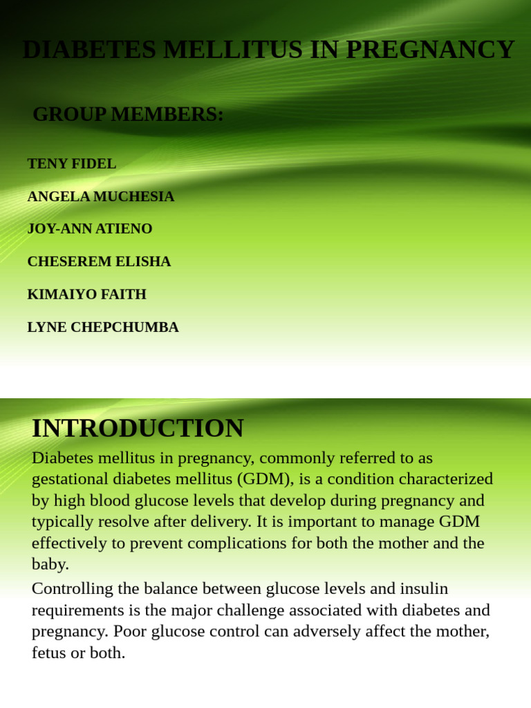 Gestational Diabetes in Pregnancy | PDF | Gestational Diabetes | Diabetes
