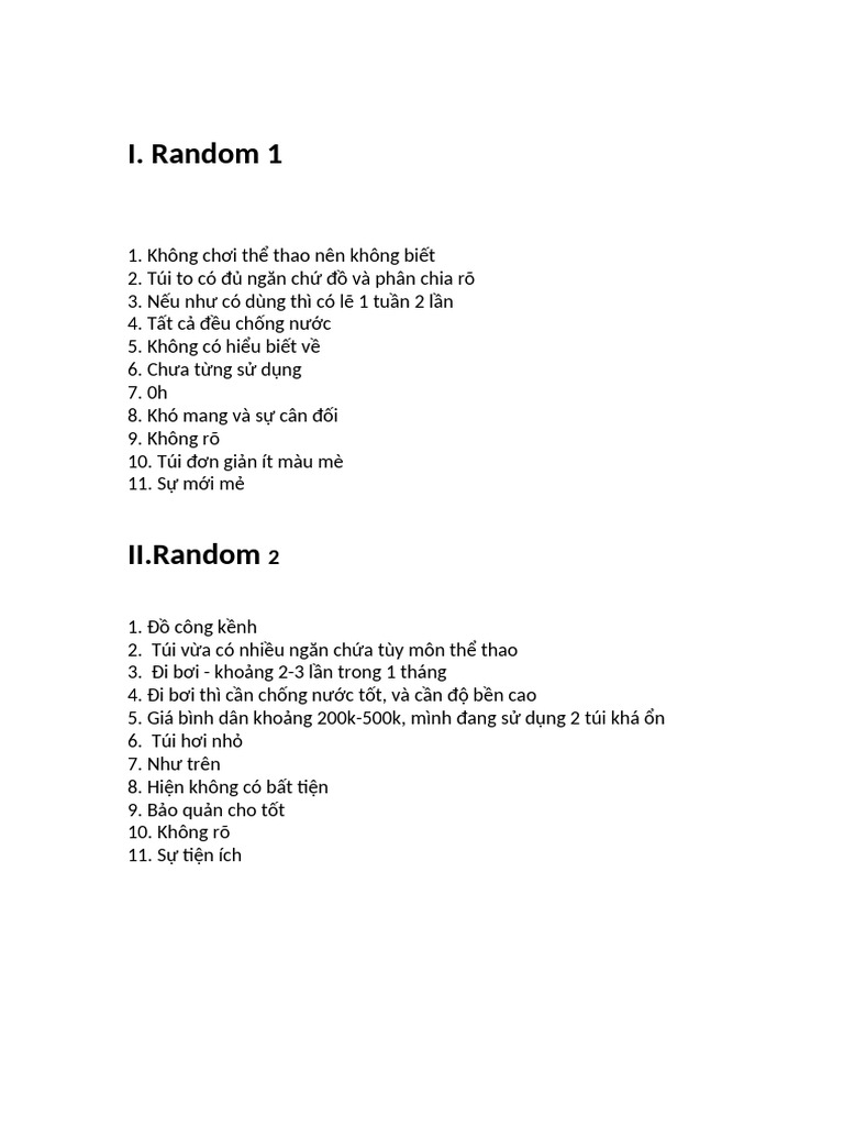 Random 1 Pls | PDF