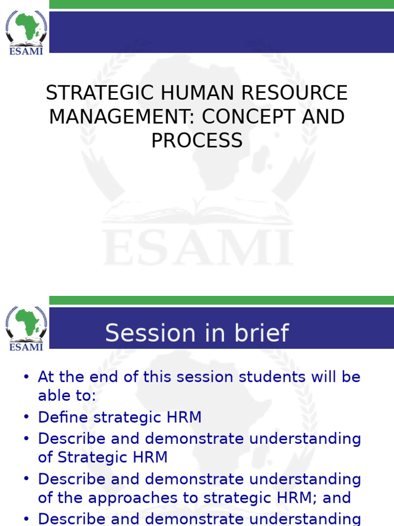 Understanding Strategic HRM Concepts | PDF | Human Resource Management ...