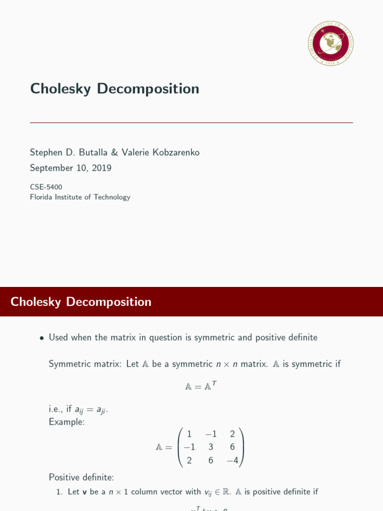 How To Pronounce Cholesky Python