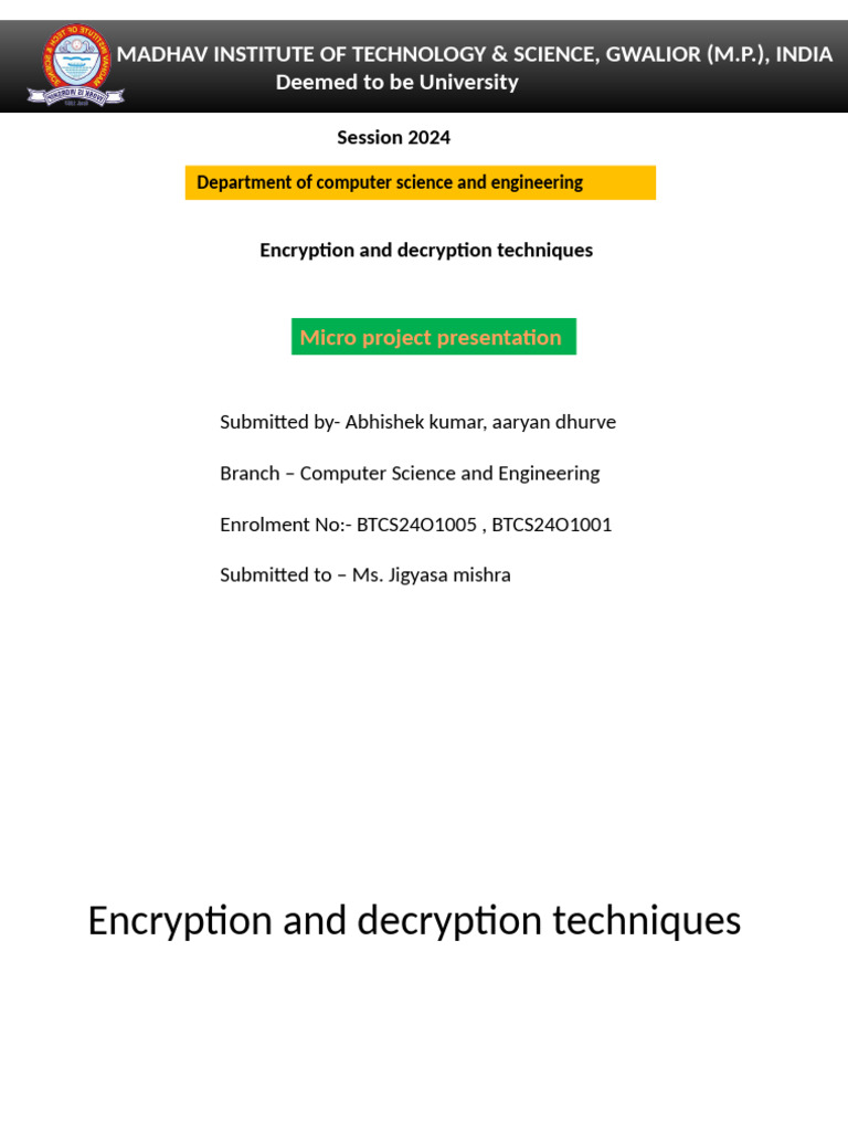Presentation 4 | PDF | Encryption | Cryptography