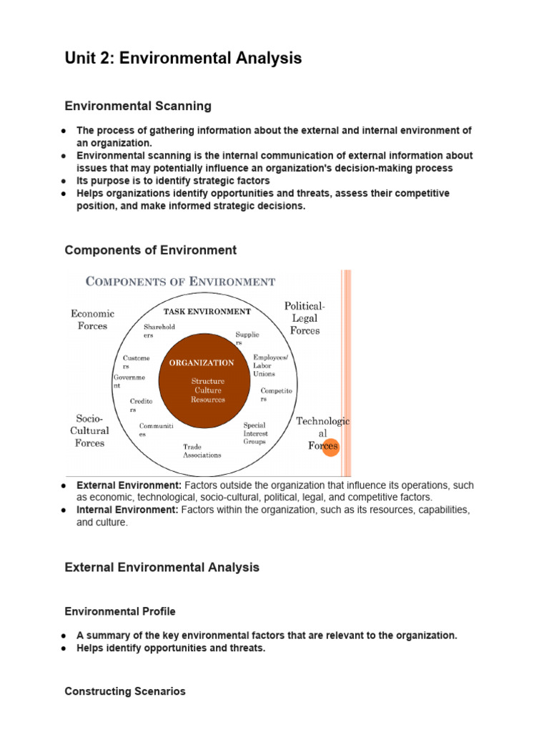 Strategic Environmental Analysis | PDF | Economies | Business Economics