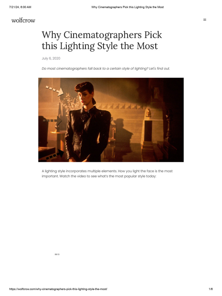 Starter's Guide To High & Low Key Lighting - Epidemic Sound | PDF ...