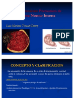 Desprendimiento Prematuro Placenta Normoinserta