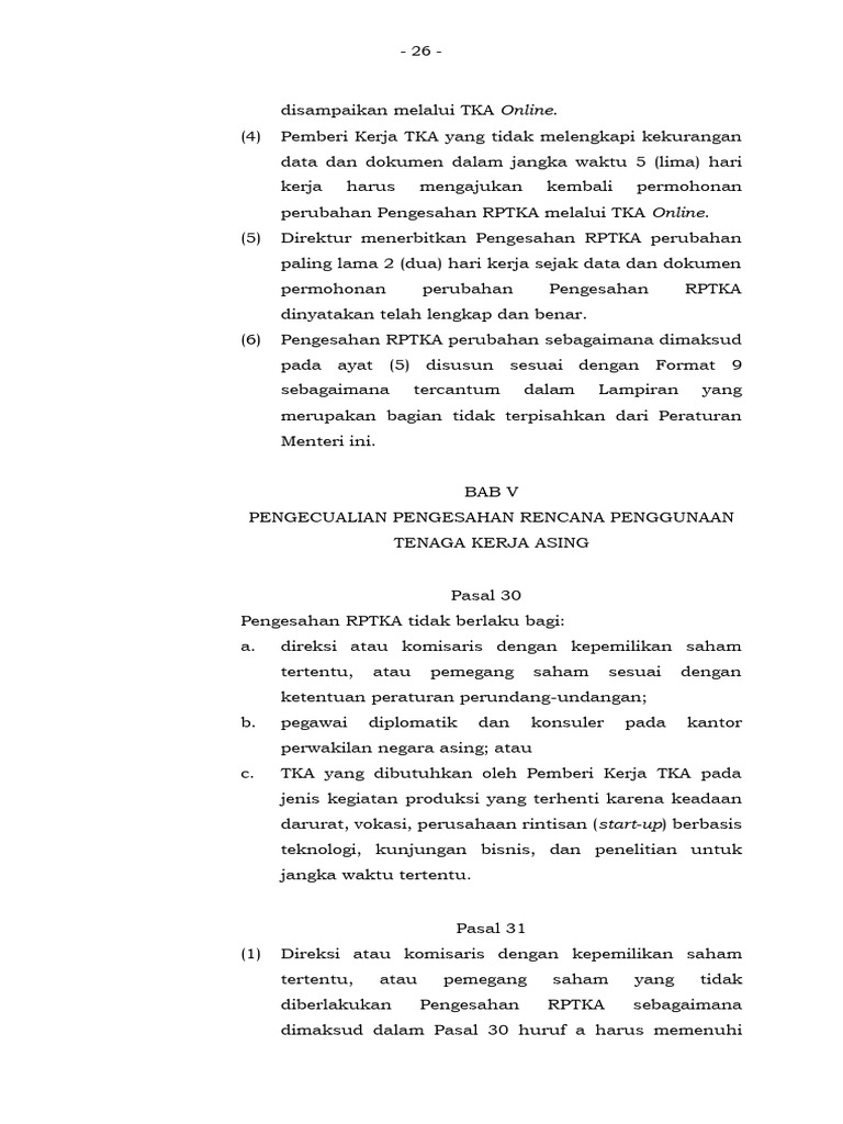 Prosedur Pengesahan RPTKA TKA Online | PDF