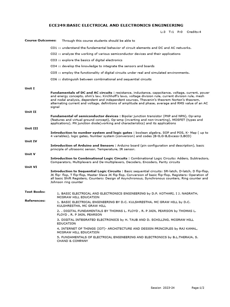 Ece249 Pdf Electrical Network Bipolar Junction Transistor