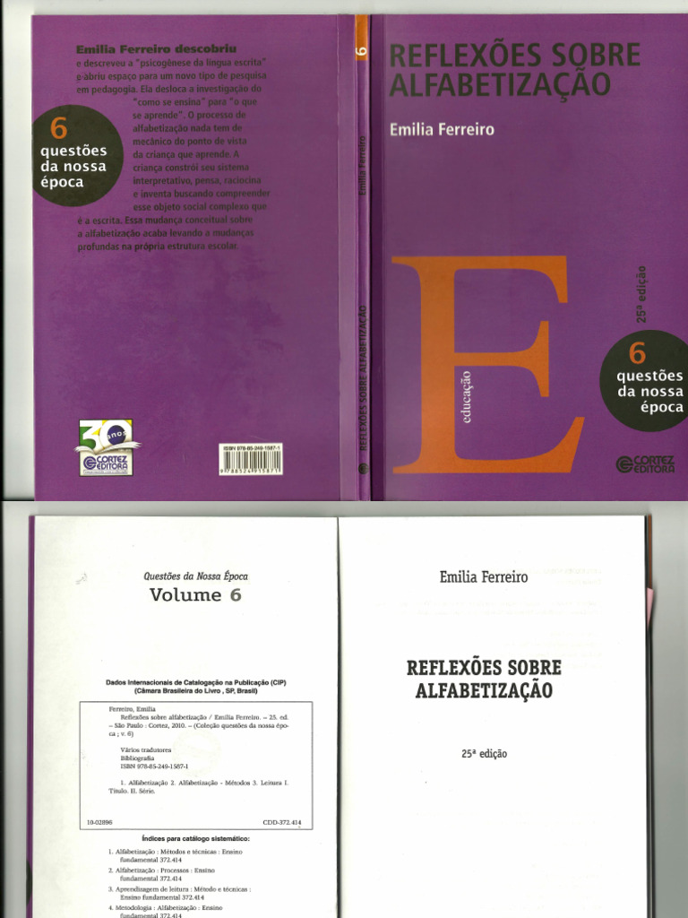 Reflexoes Sobre Alfabetizacao - Emilia Ferreiro - 1 | PDF