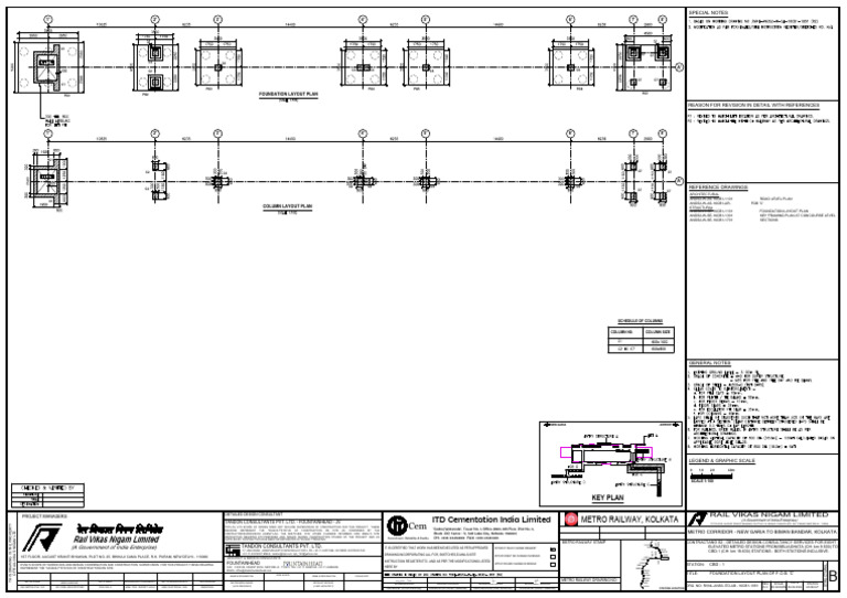 Foundation Layout for FOB 'C' Project | PDF | Railway Companies | Rail ...