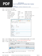 How To Convert Purchase Requistion To Purchase Order in SAP | PDF