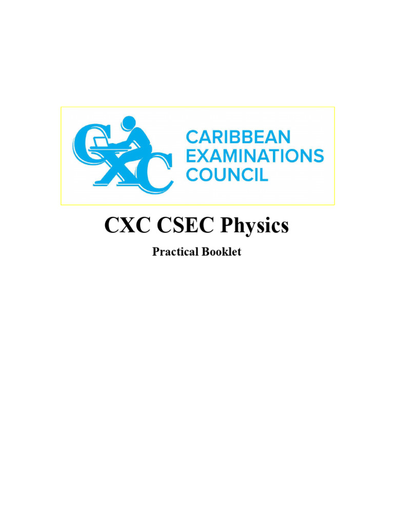 Csec CXC Physics Practicals | PDF