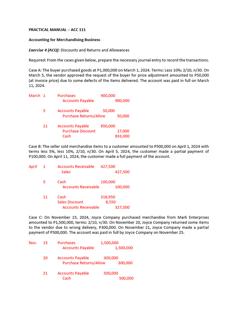 Accounting Journal Entries Guide | PDF | Accounts Payable | Prices