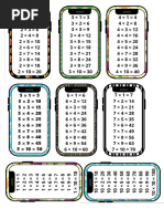 Multiplication Tables 2 to 10 | PDF