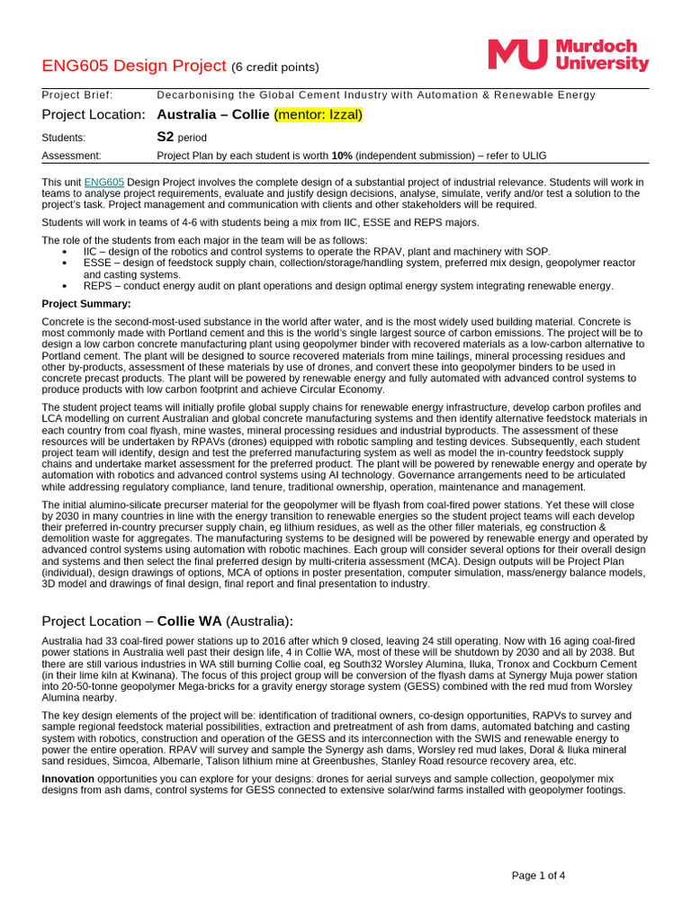 Low Carbon Concrete Plant Design | PDF | Concrete | Cement