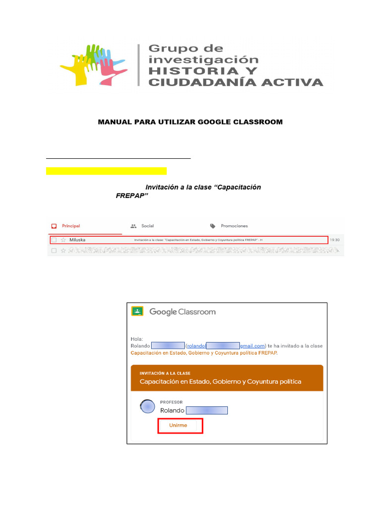 Manual para Utilizar Google Classroom | PDF | Informática | Software