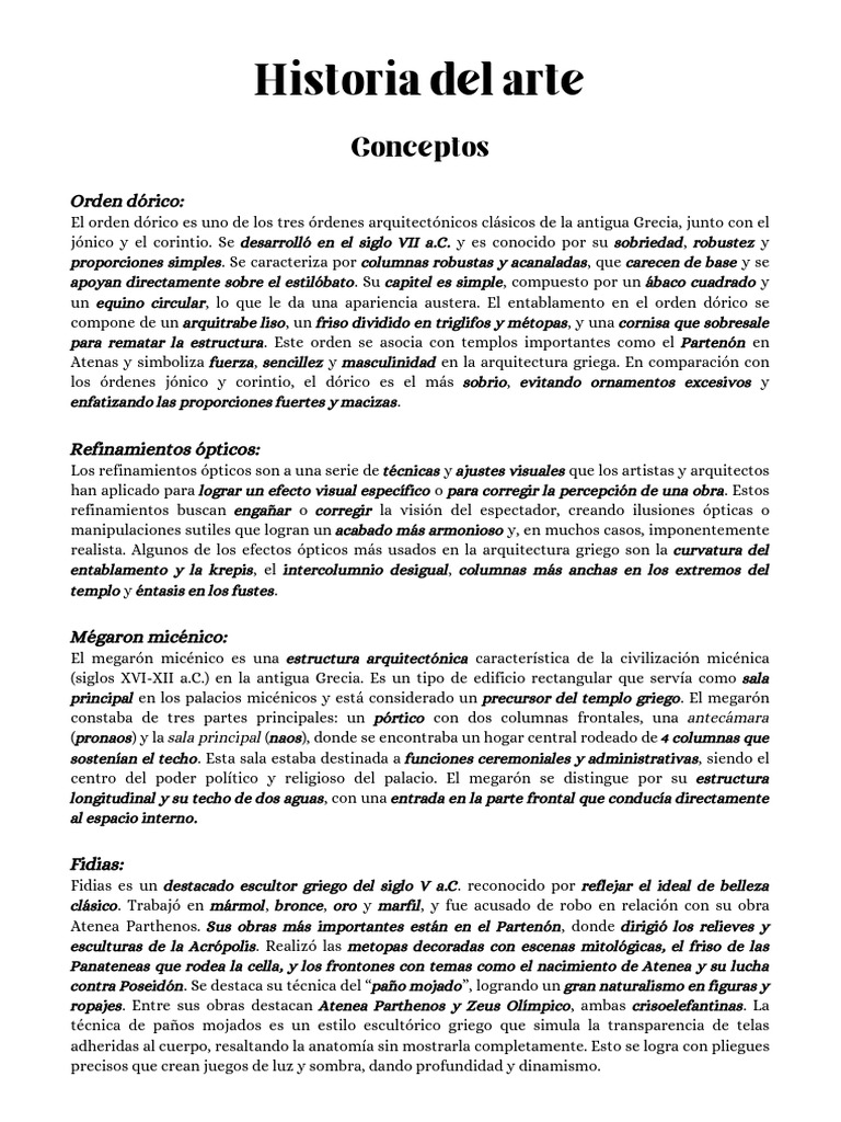 Tipos de esculturas en la historia del arte | PDF | Escultura | templo