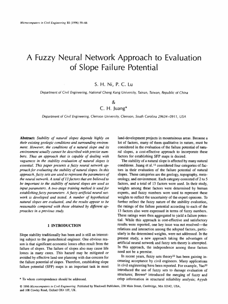 36-Alunecari Ni1996 | PDF | Fuzzy Logic | Artificial Neural Network