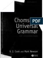 Chomsky's Universal Grammar - 3rd Edition - Cook