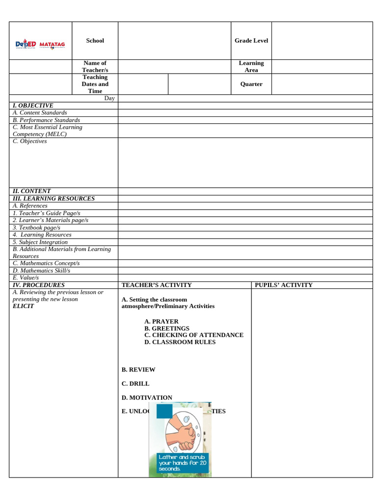 DLP Template | PDF | Learning | Teachers