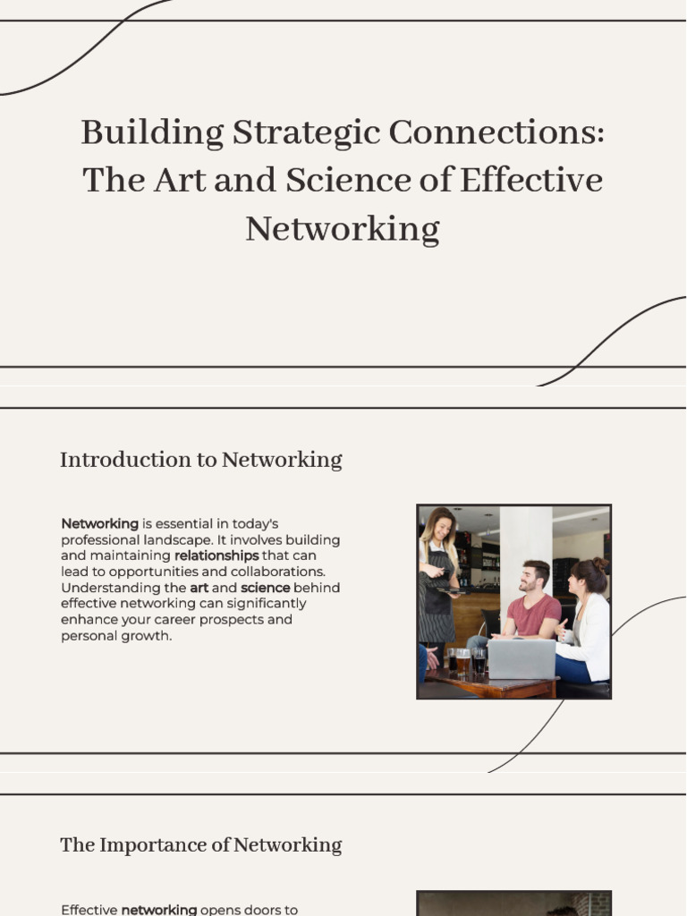 Slidesgo Building Strategic Connections The Art and Science of ...