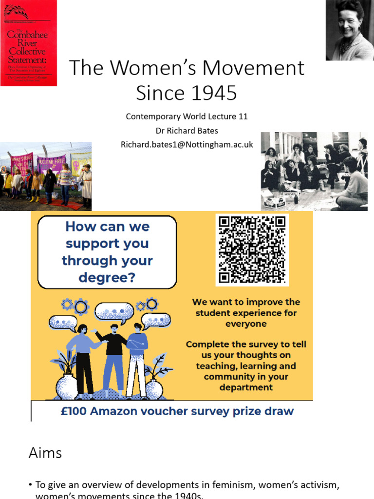 Evolution of Women's Movements Since 1945 | PDF | Gender Studies | Feminism