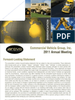 Commercial Vehicle Group, Inc.: 2011 Annual Meeting