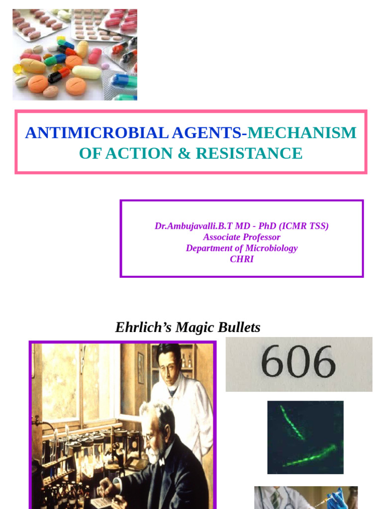 Antimicrobials Mechanism of Action and Drug Resistance | PDF ...