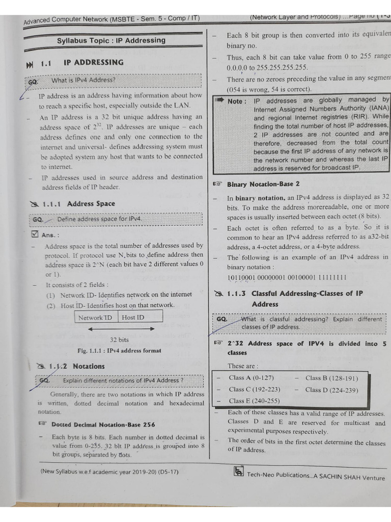 ACN Unit No 1 Notes ? | PDF