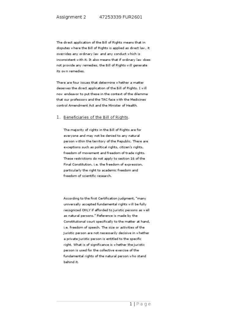 Assignment of rights example picture