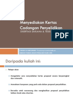 Menyediakan Kertas Cadangan Penyelidikan 2