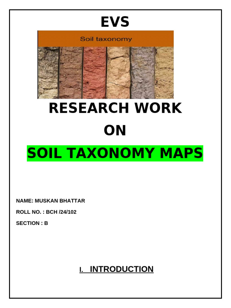 Evs Research Complete 1 New | PDF | Soil | Geographic Information System