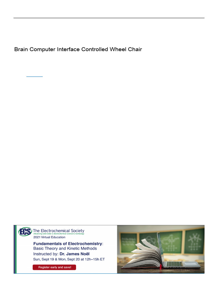 Brain Computer Interface Controlled Wheel Chair | PDF ...