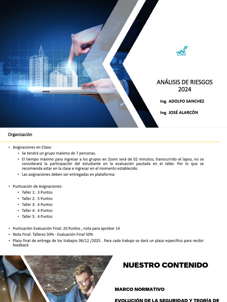 Análisis de Riesgos y Normativa 2024 | PDF | Riesgo | Seguridad y salud ...