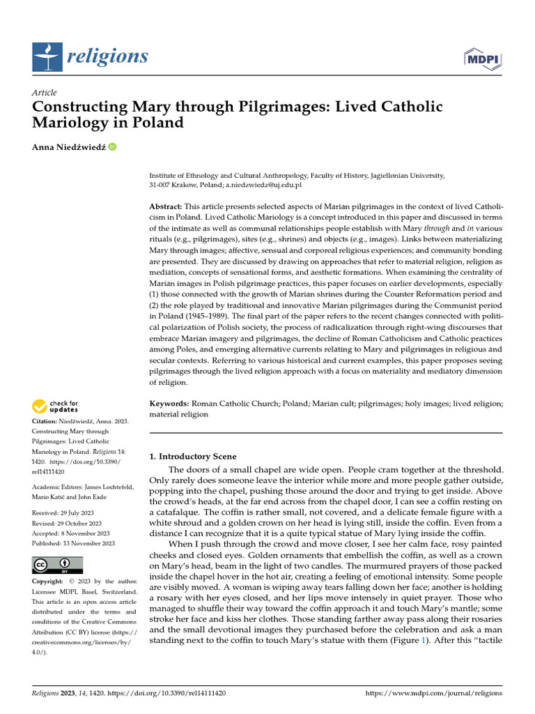 Constructing Mary Through Pilgrimages Li | PDF | Mary, Mother Of Jesus ...