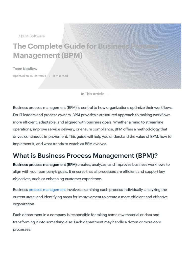 Process Maker vs Kissflow Overview | PDF | Business Process Management ...