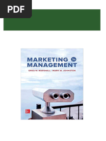 Complete (Ebook PDF) Marketing Management 3rd Edition by Greg Marshall PDF For All Chapters