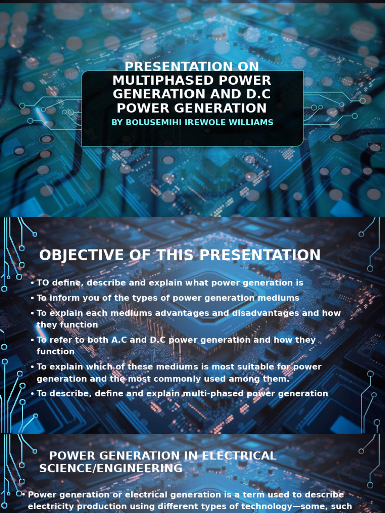 Power Generation Methods Explained | PDF | Electric Power | Alternating ...