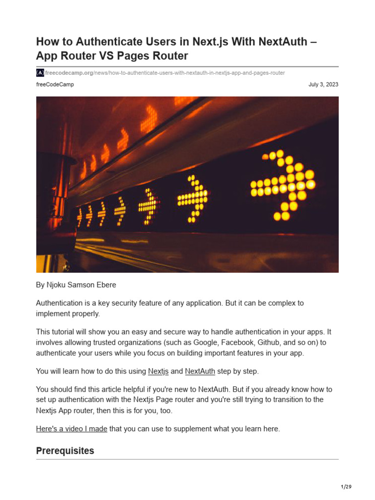 How To Authenticate Users in Nextjs With NextAuth App Router VS Pages ...