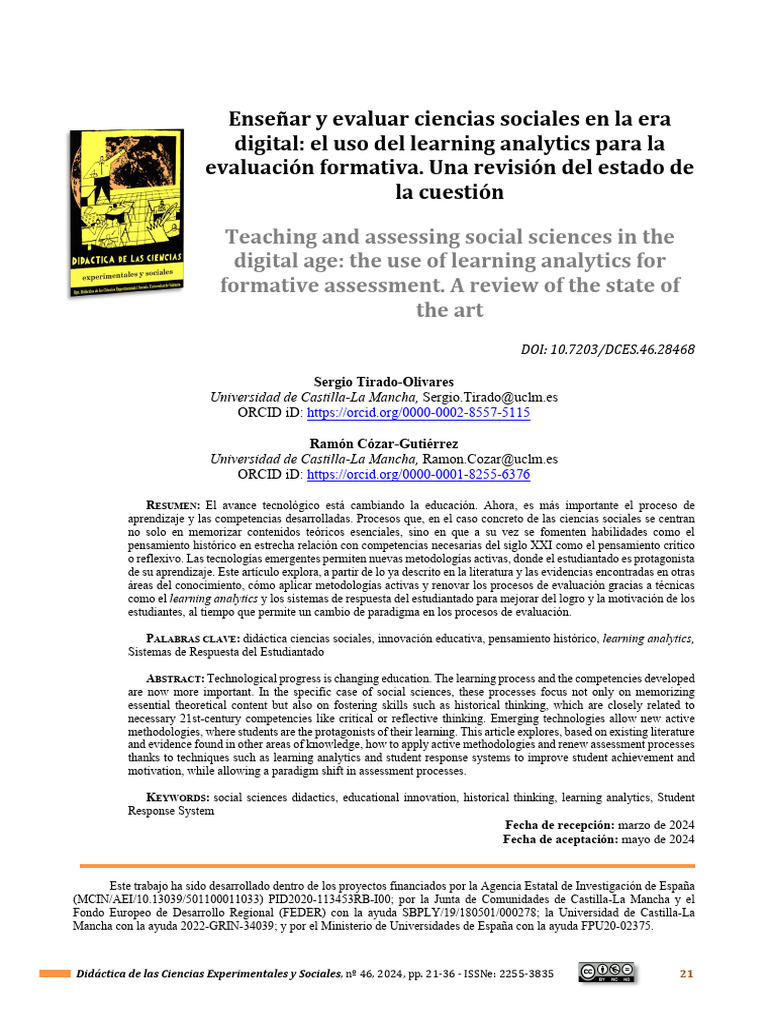 Enseñar Ciencias Sociales en La Era Digital | PDF | Enseñando | Evaluación