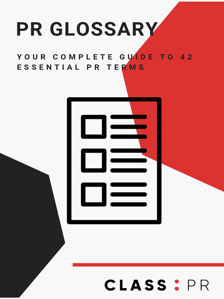 Essential PR Terms Explained | PDF | News | Public Relations