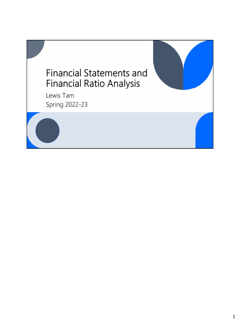 Understanding Financial Statements Basics | PDF | Equity (Finance ...