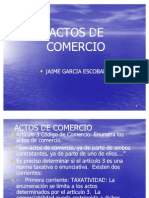 Actos de Comercio