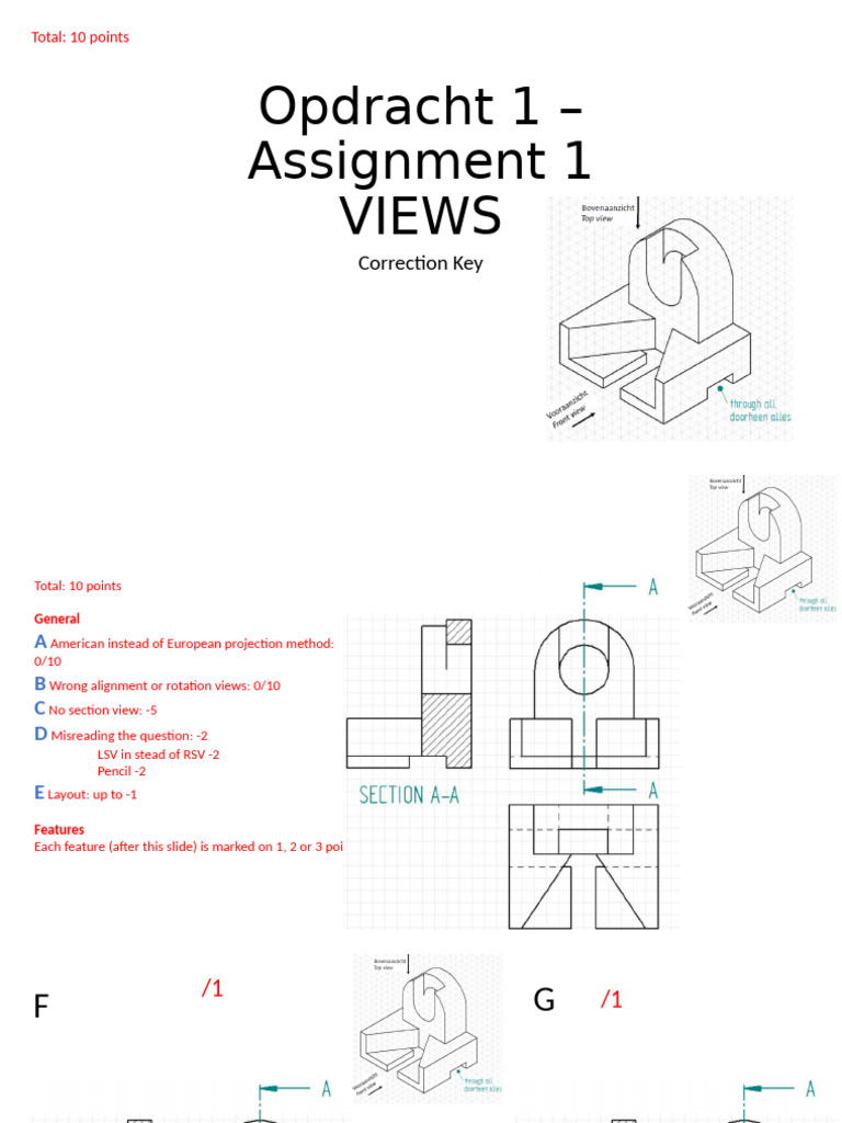 Correction Key for Technical Drawings | PDF