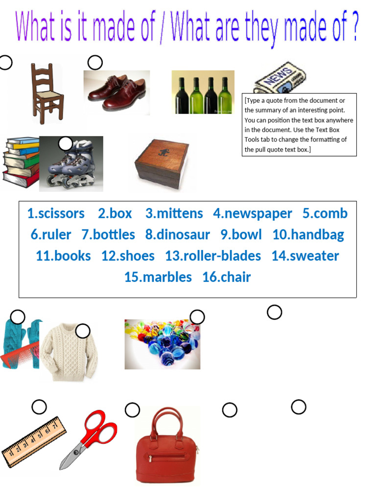 What Is It Made of | PDF