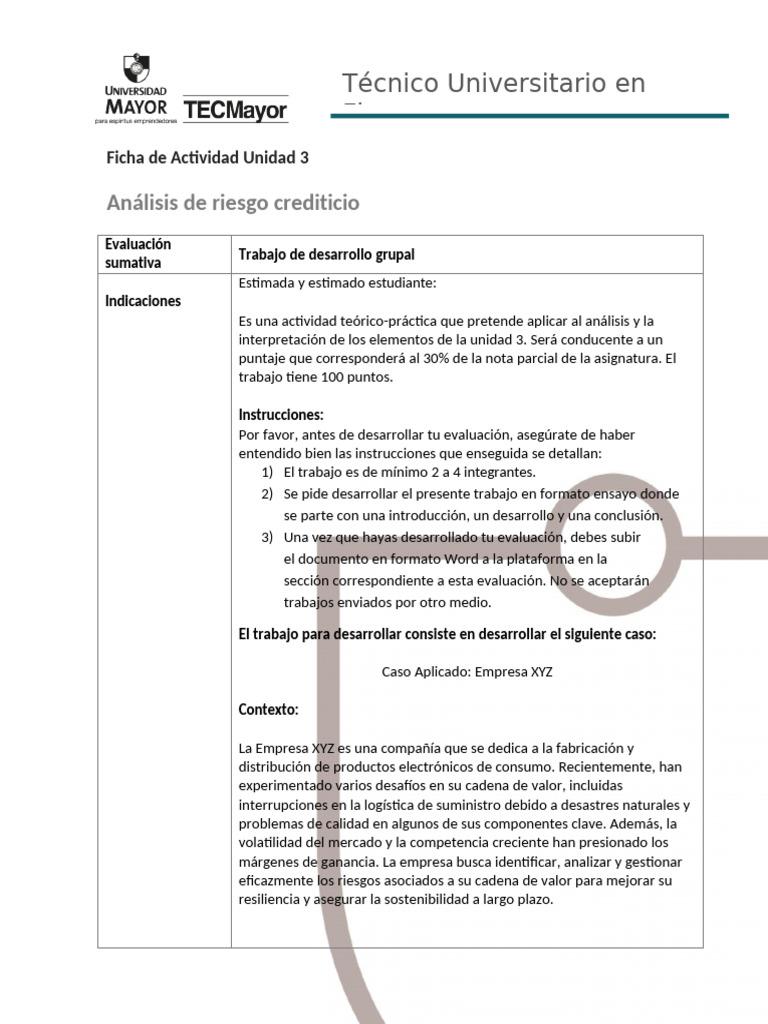 3 Analisis De Riesgo Crediticio Pdf Business Inflación