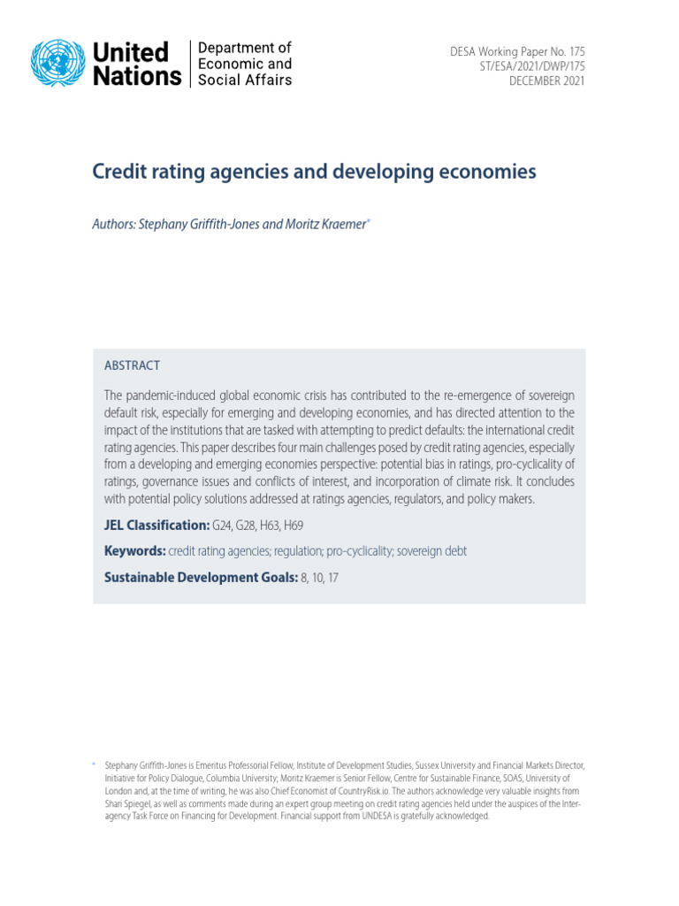 wp175 2021 | PDF | Credit Rating Agency | Bond Credit Rating