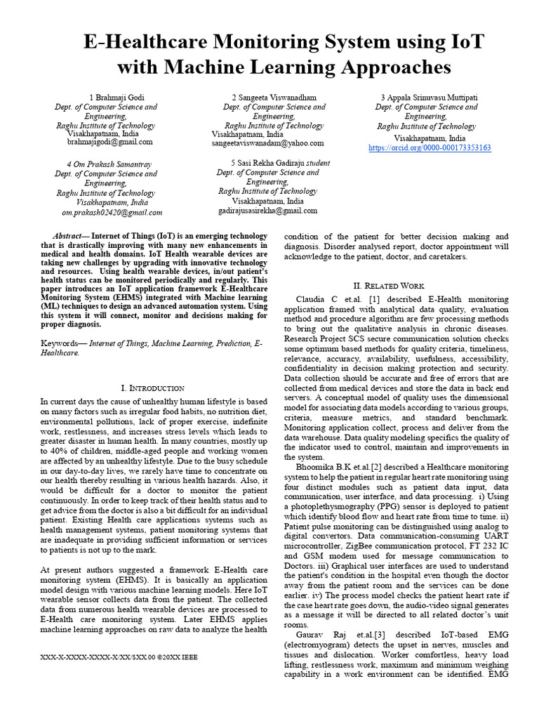 10 1109iccsea49143 2020 9132937 | PDF | Machine Learning | Internet Of ...