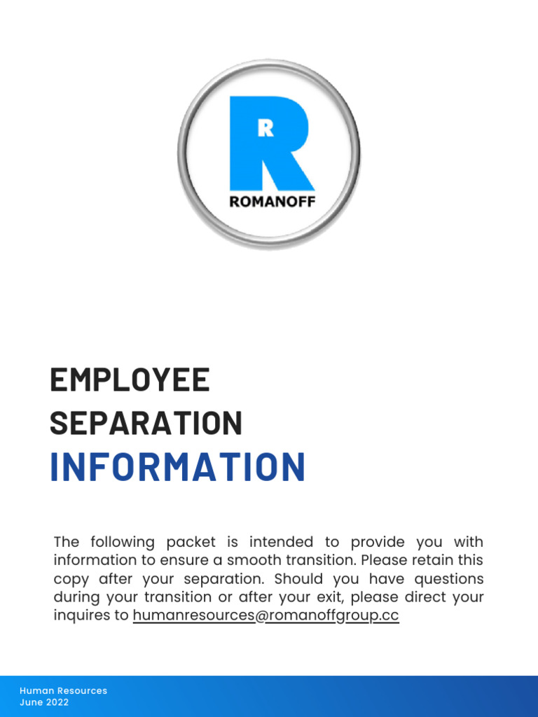 Employee Separation Information - 2023 2 | PDF | Consolidated Omnibus ...